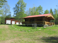 Log Home and Cabin 29+ acres with creek for sale in Clearwater, British Columbia, Canada